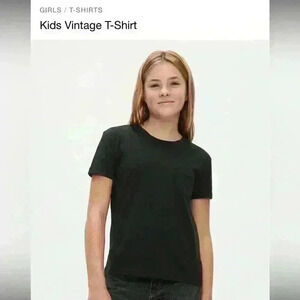 Gap Kids Vintage T-Shirt, Girls/Teen Size 14-16/XL, Charcoal Gray